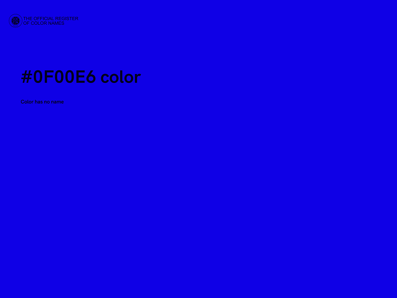 #0F00E6 color image