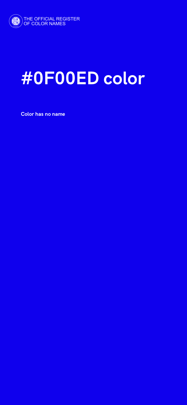 #0F00ED color image