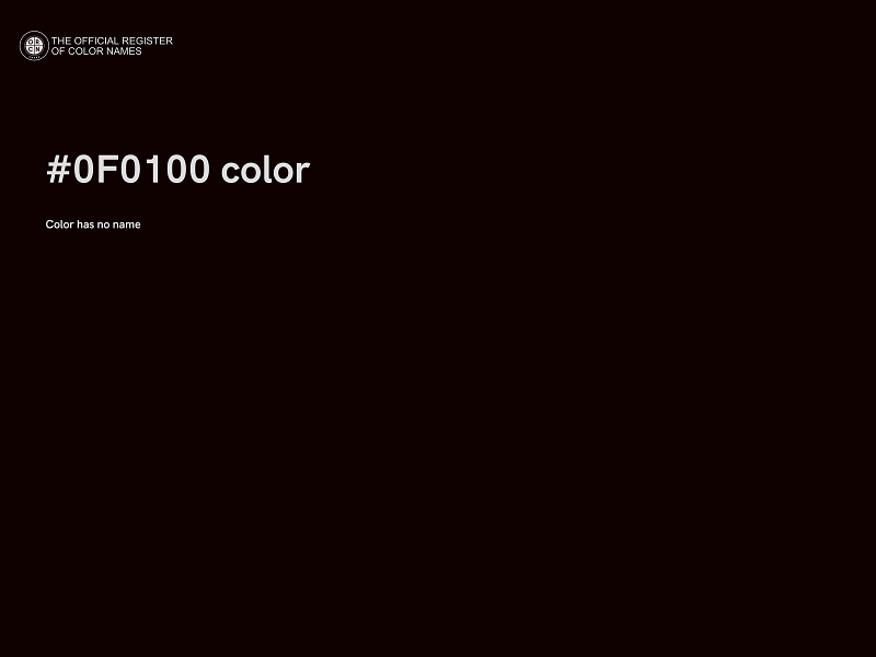 #0F0100 color image