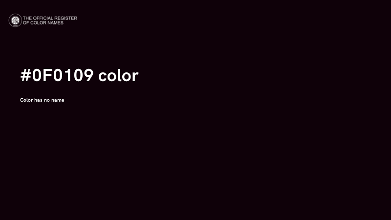 #0F0109 color image