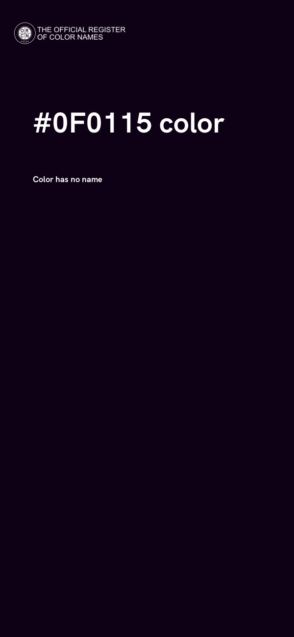 #0F0115 color image