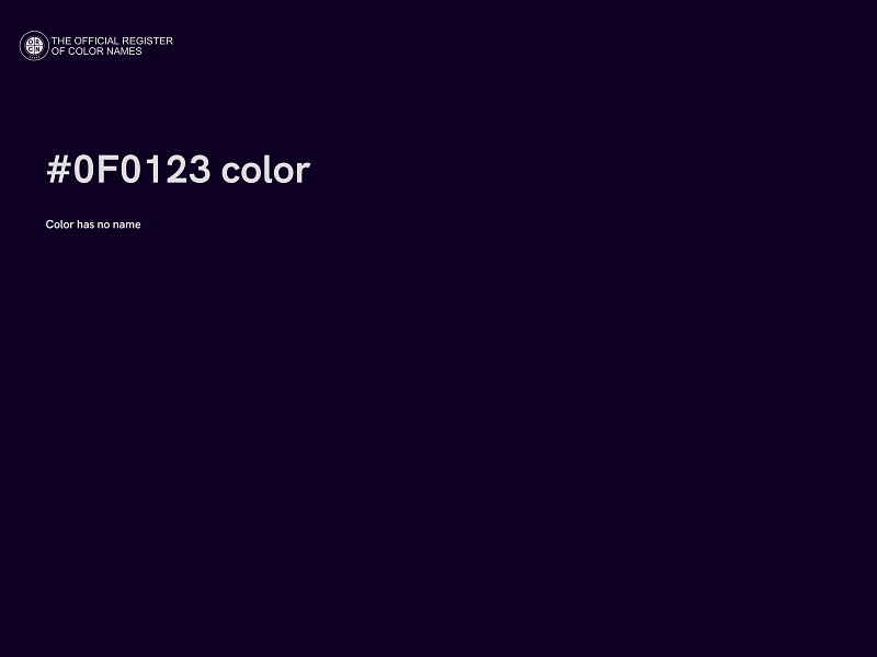 #0F0123 color image