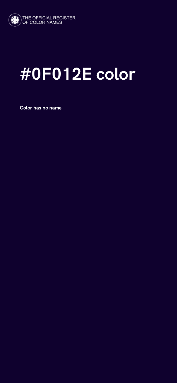 #0F012E color image
