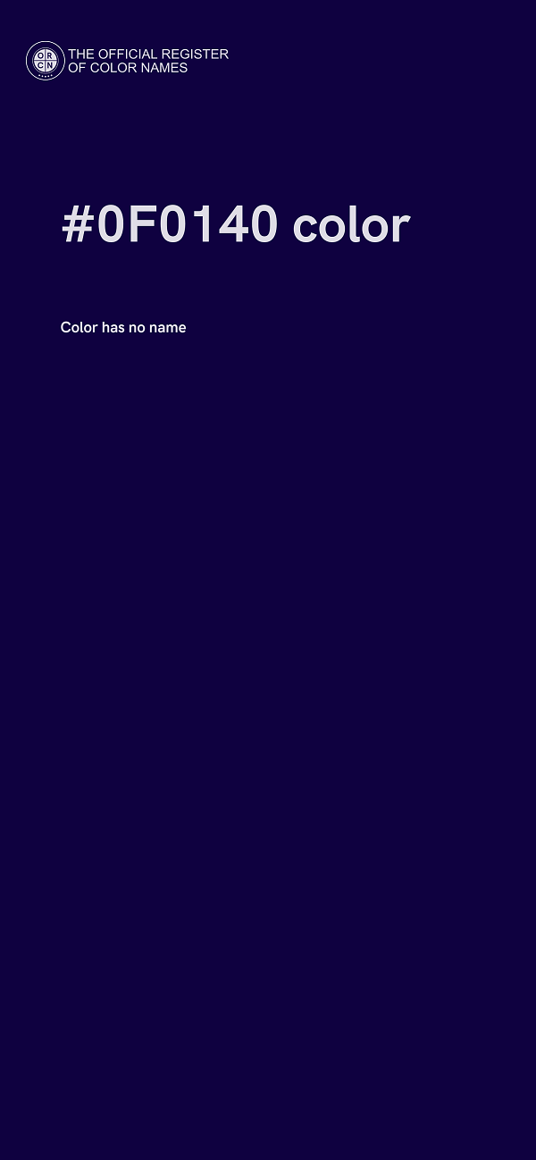 #0F0140 color image