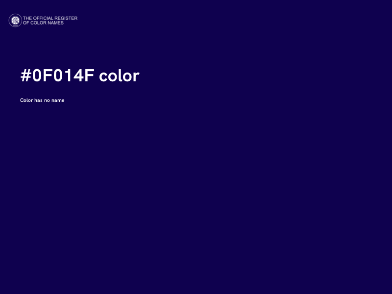 #0F014F color image