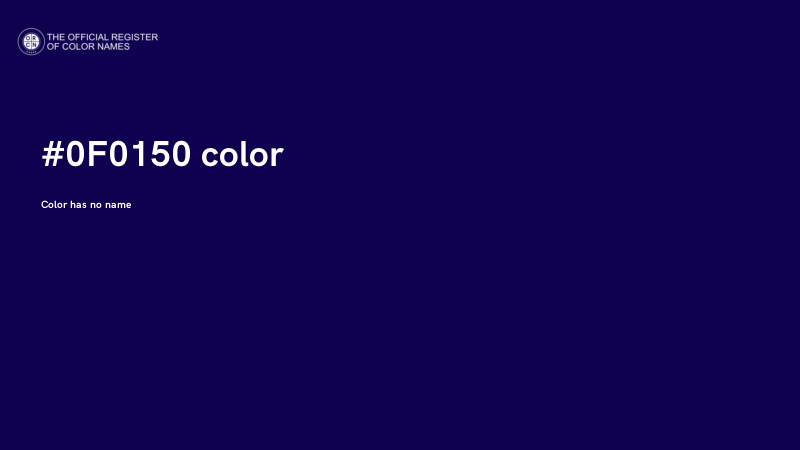 #0F0150 color image