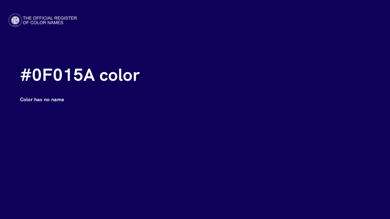 #0F015A color image