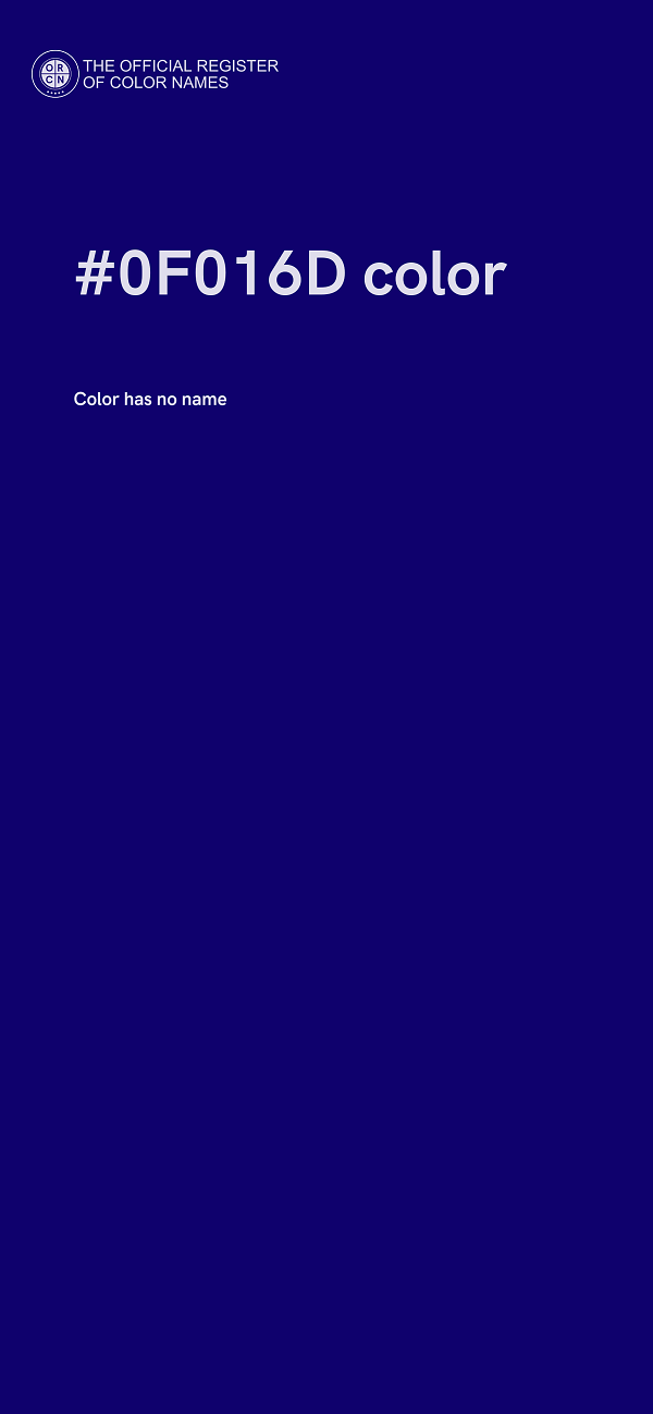 #0F016D color image
