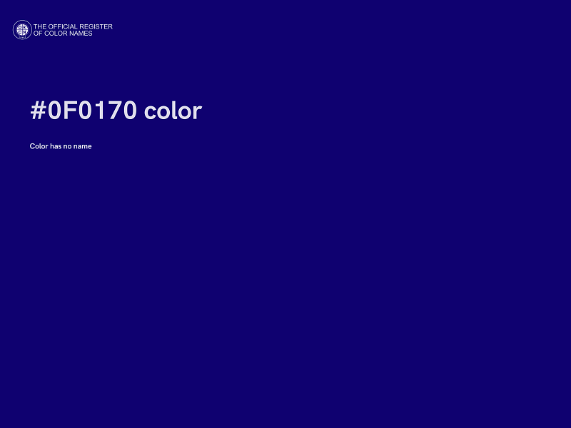 #0F0170 color image