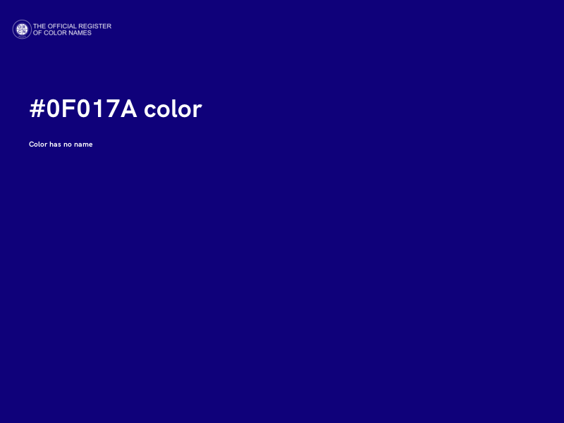 #0F017A color image