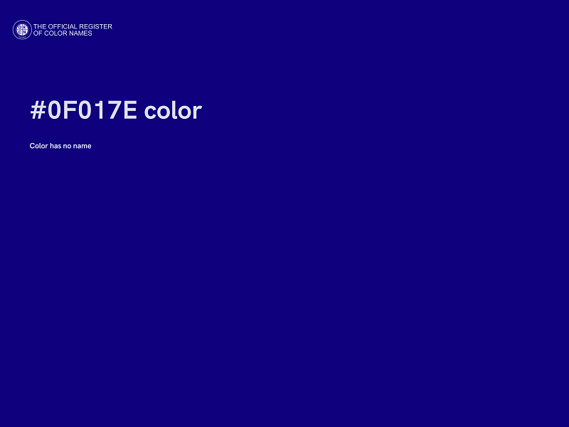 #0F017E color image