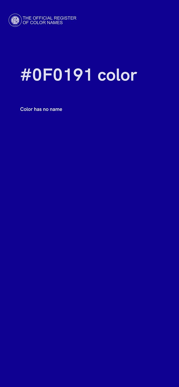 #0F0191 color image