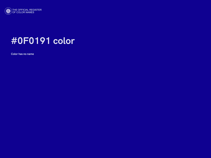 #0F0191 color image