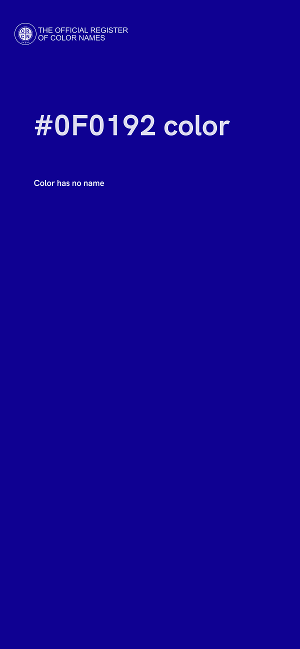 #0F0192 color image