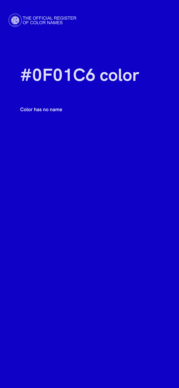 #0F01C6 color image
