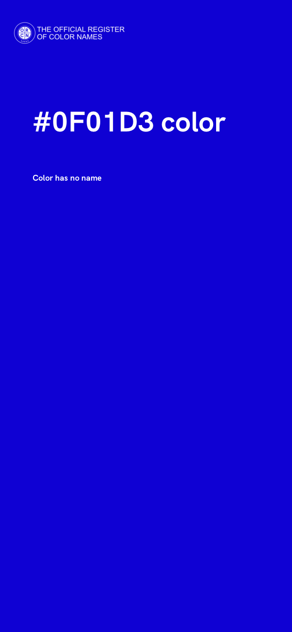 #0F01D3 color image