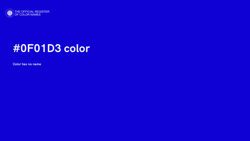 #0F01D3 color image
