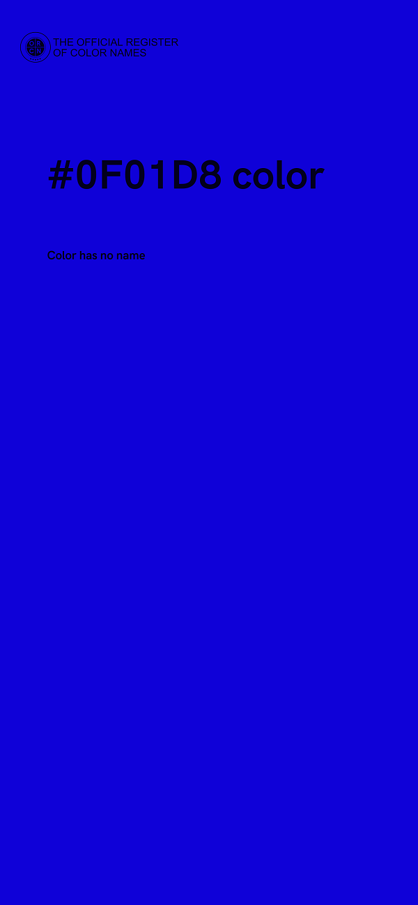 #0F01D8 color image