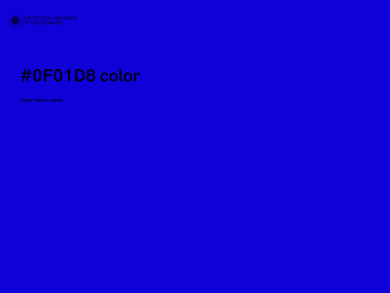 #0F01D8 color image
