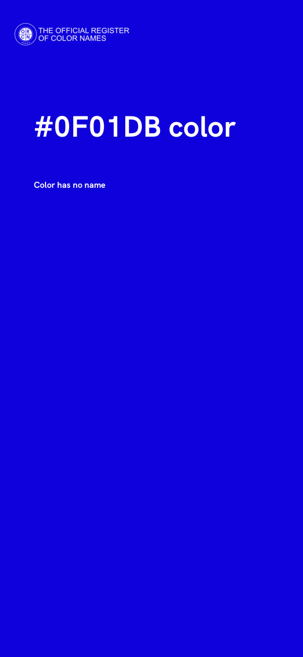 #0F01DB color image