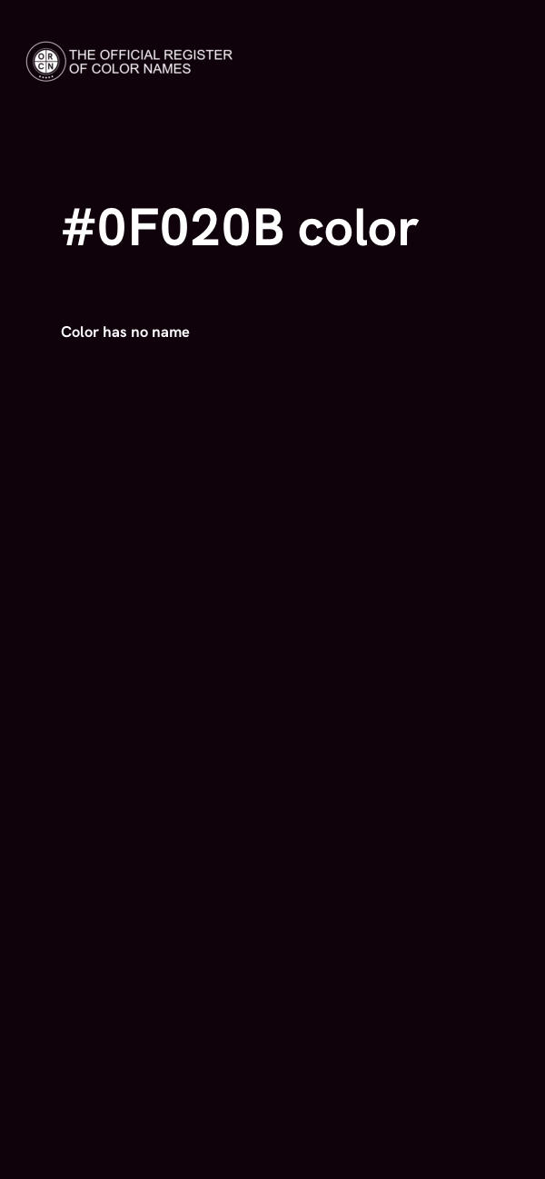 #0F020B color image