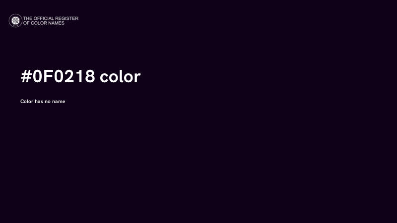 #0F0218 color image