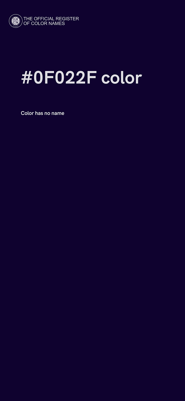#0F022F color image