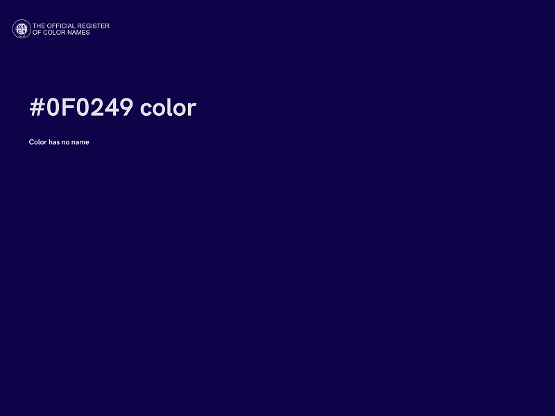 #0F0249 color image