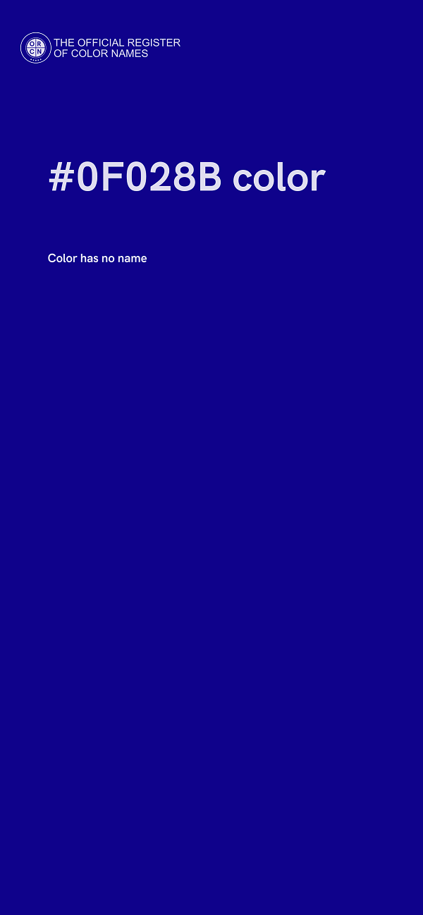 #0F028B color image