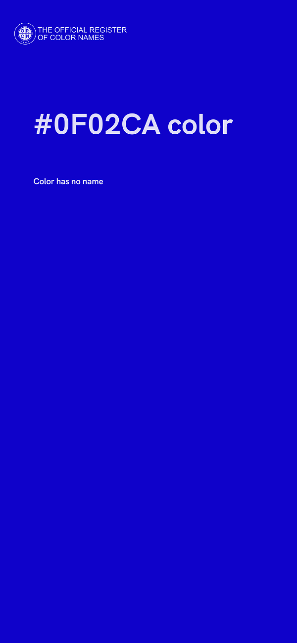 #0F02CA color image