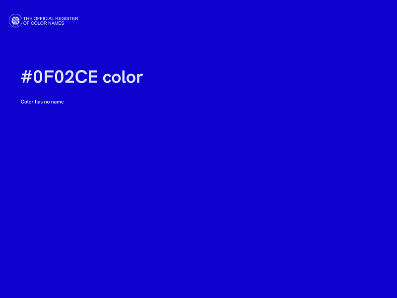 #0F02CE color image