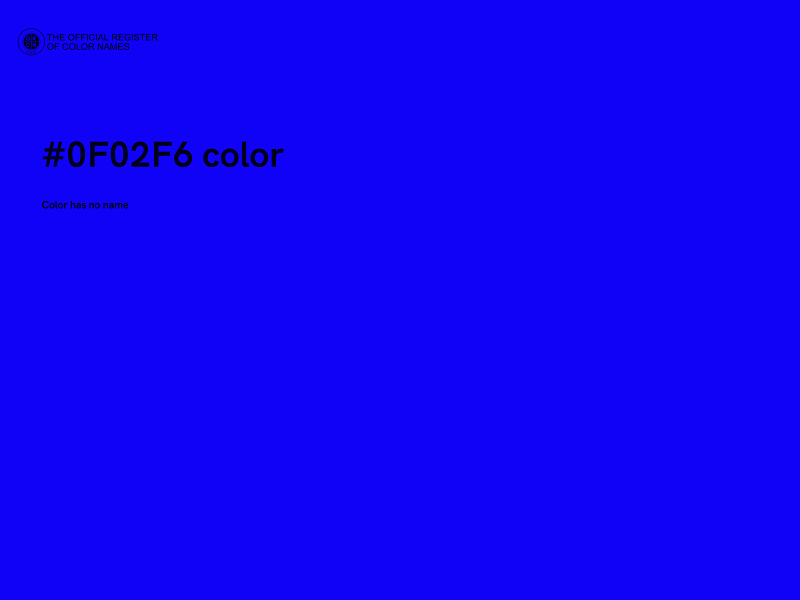 #0F02F6 color image