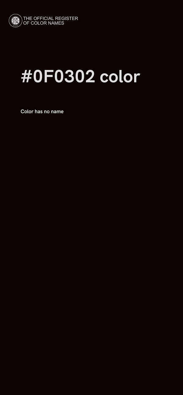 #0F0302 color image