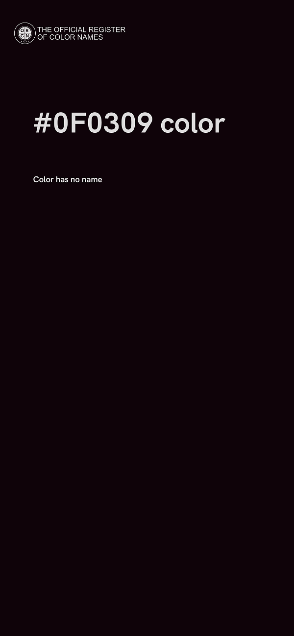 #0F0309 color image