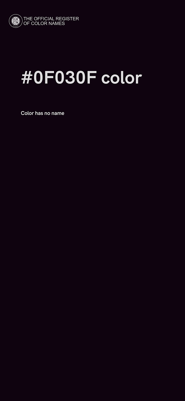 #0F030F color image