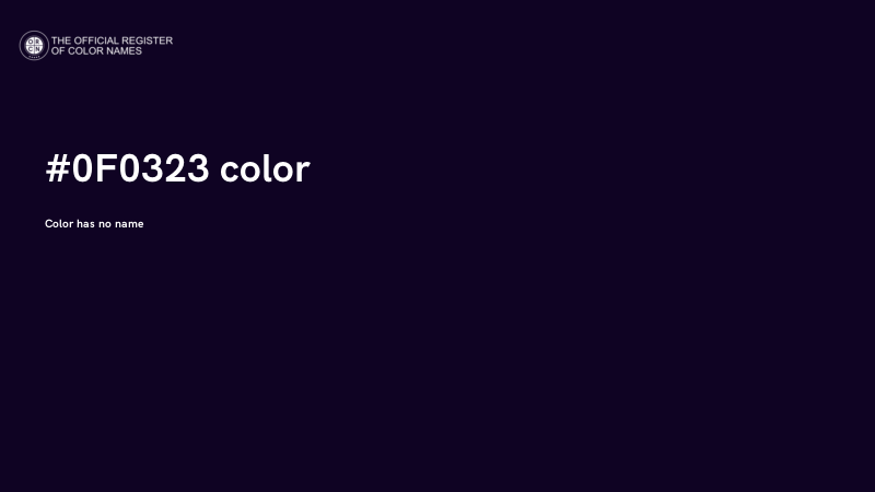 #0F0323 color image