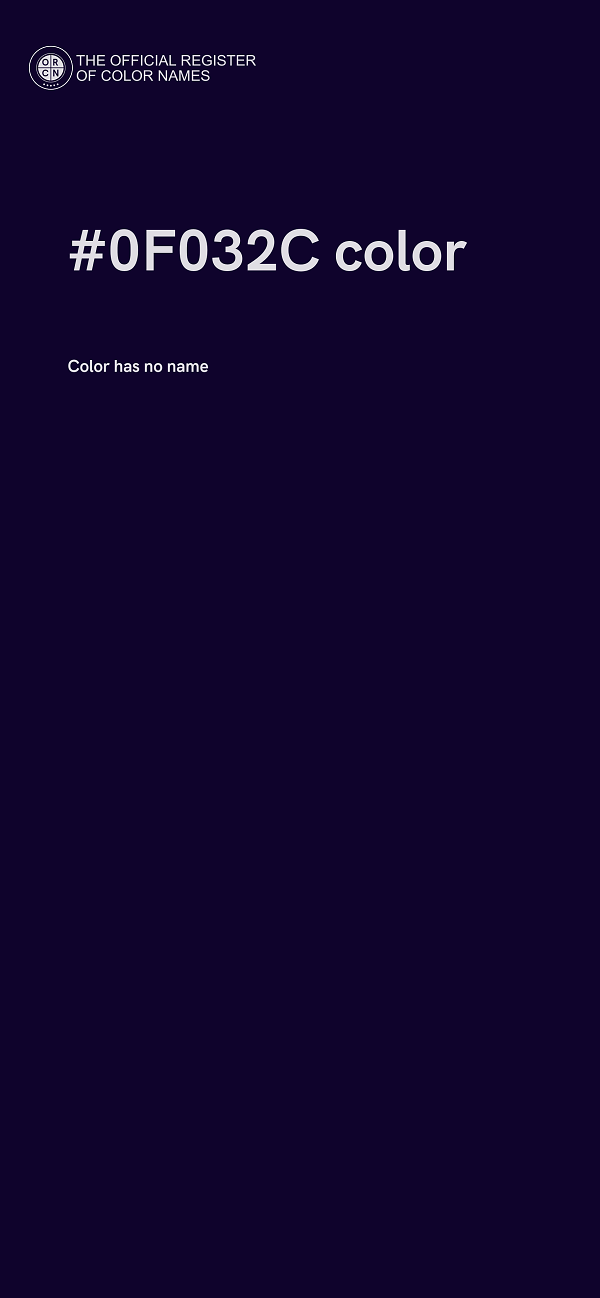 #0F032C color image