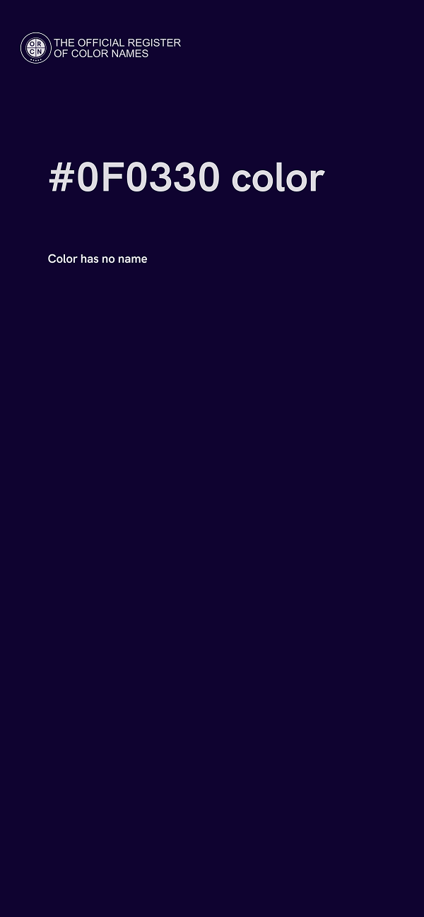 #0F0330 color image