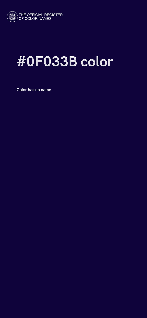 #0F033B color image