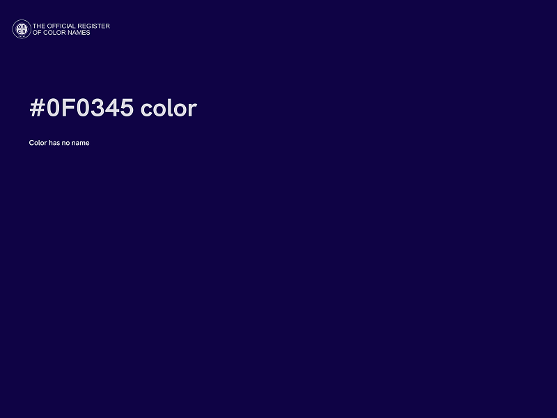 #0F0345 color image