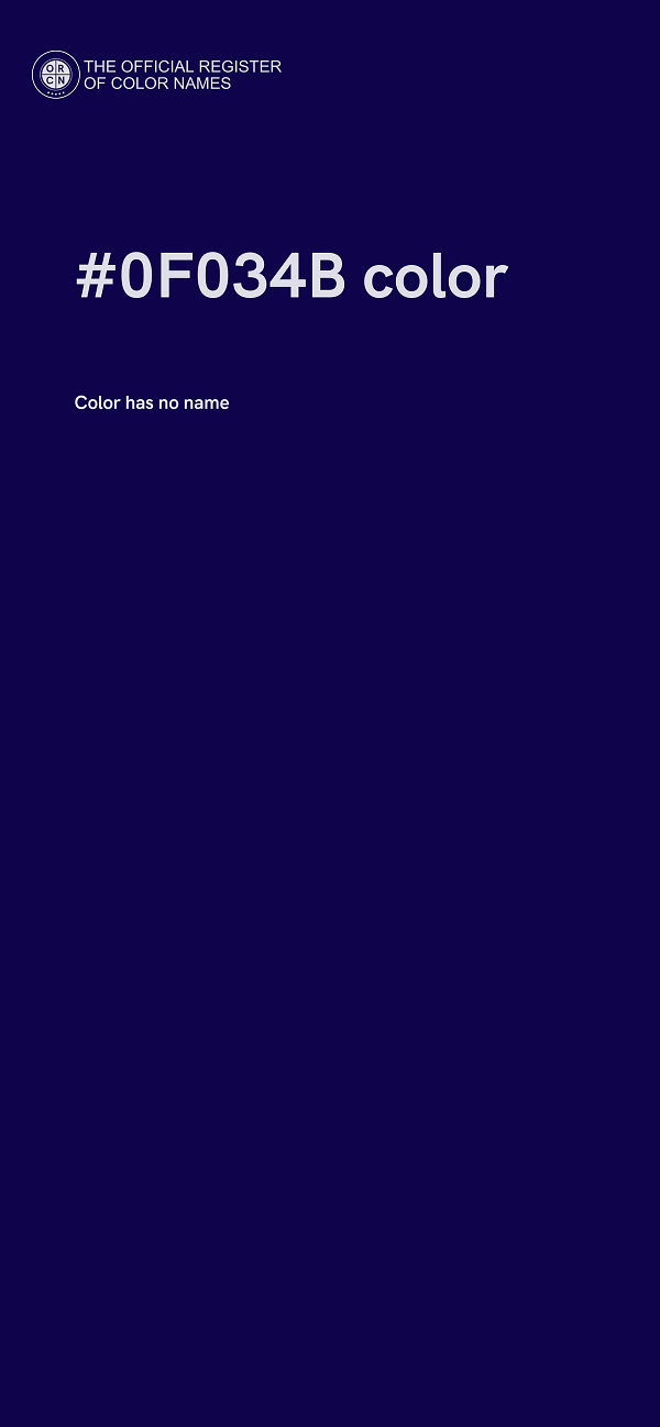 #0F034B color image