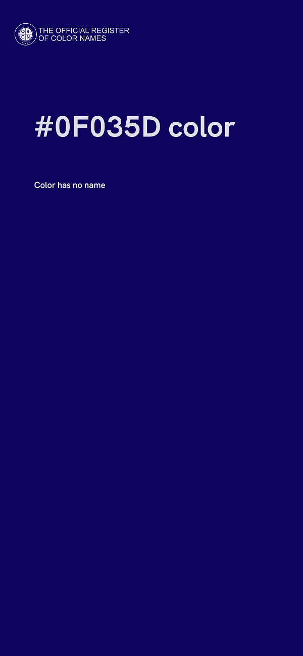 #0F035D color image