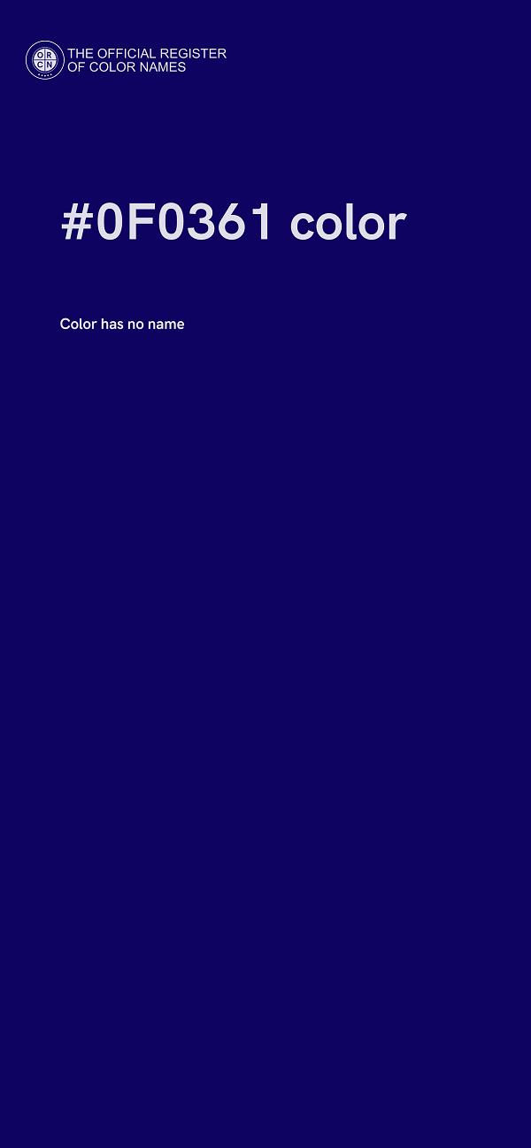 #0F0361 color image