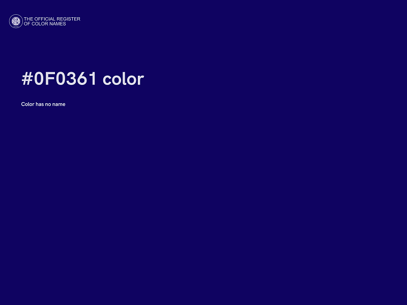 #0F0361 color image