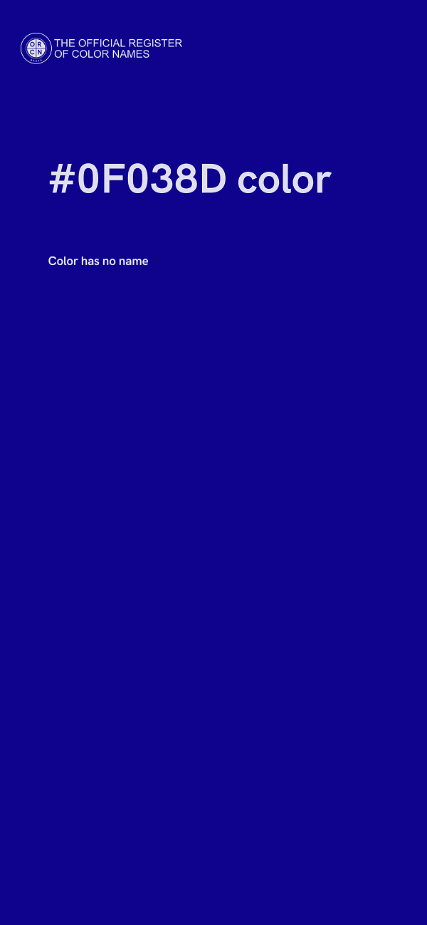 #0F038D color image