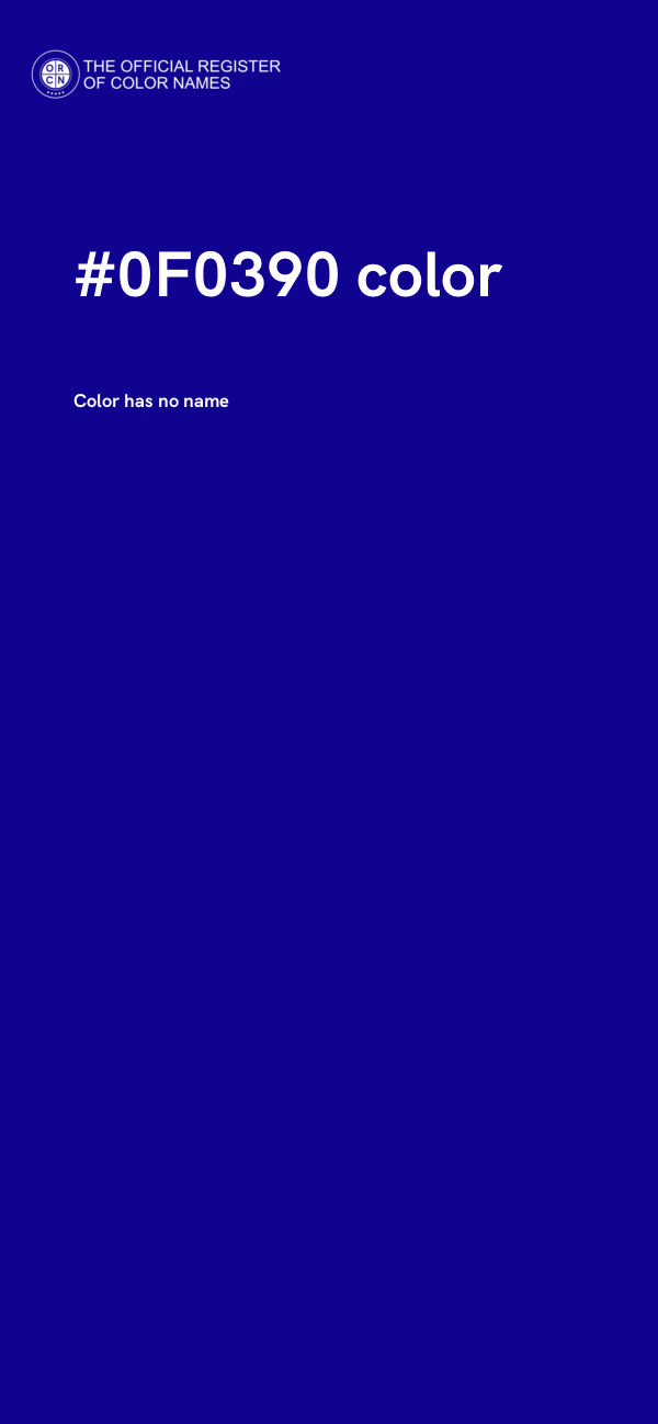 #0F0390 color image