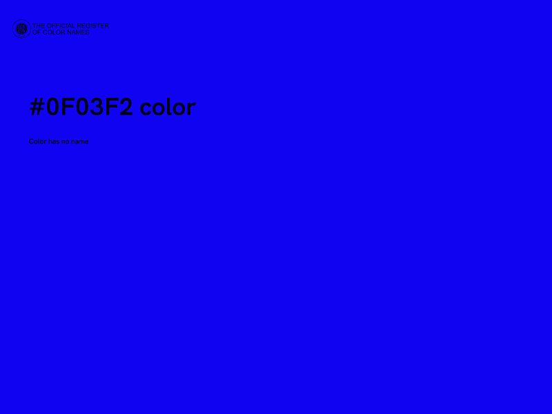 #0F03F2 color image