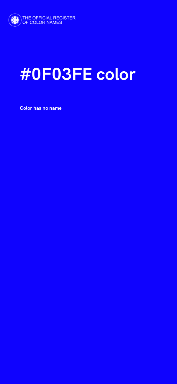 #0F03FE color image