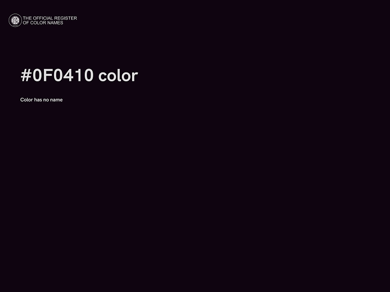#0F0410 color image