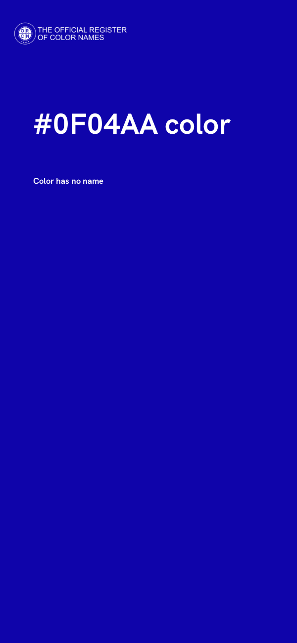 #0F04AA color image